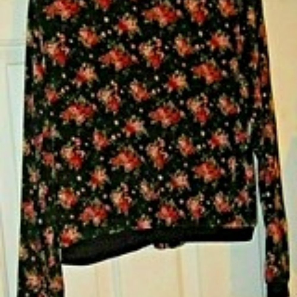 Clothing Women's Jacket Ashley 26 International Floral Design SIZE M MSRP $52.00